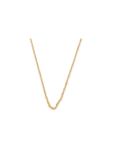 Altın Kaplama Singapur Zincir 45 Cm Zn-248 Altın