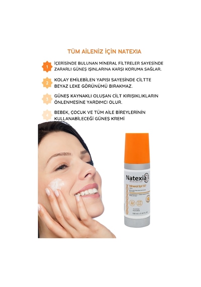Natexia Mineral Güneş Koruyucu Losyon SPF50+ 100 Ml
