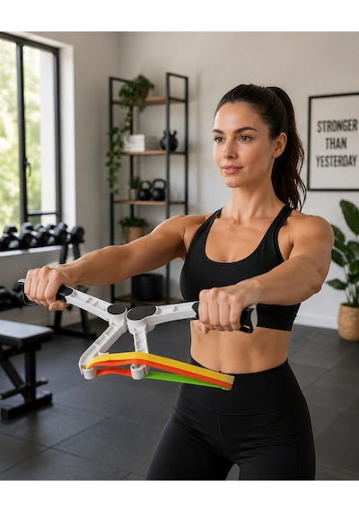 Direnç Bantlı Kol Göğüs Omuz Egzersiz Aleti Evde Depomıx - 2 Fitness Seti