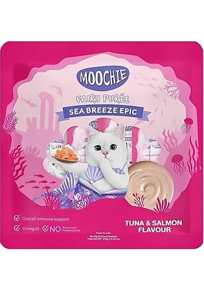 Moochie Ton Ve Somon Balıklı Krema Kedi Ödülü 25 X 15gr
