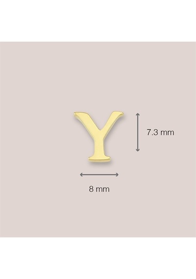 Goldkupe 14 Ayar Altın Y Harf Küpe 0,40 Gr-1382