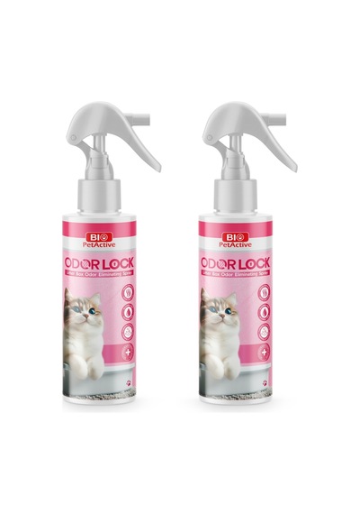 Bio Petactive Odor Lock Kediler İçin Kötü Koku Hapsetme Spreyi X 2 Adet