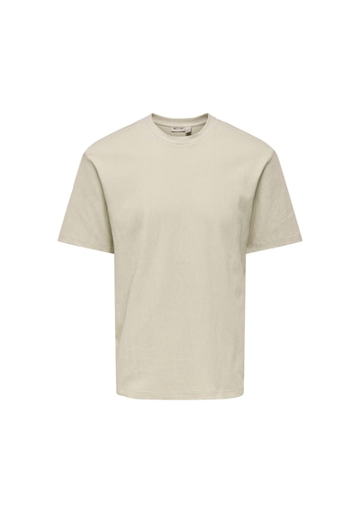 Only & Sons Eddie Erkek Bej Tişört 22037536-slg Krem