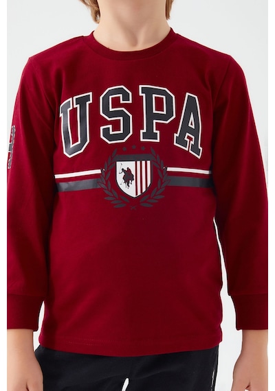 U.S. Polo Assn. U.s. Polo Assn Erkek Çocuk Bordo Pijama Takımı 5274-41867 Bordo