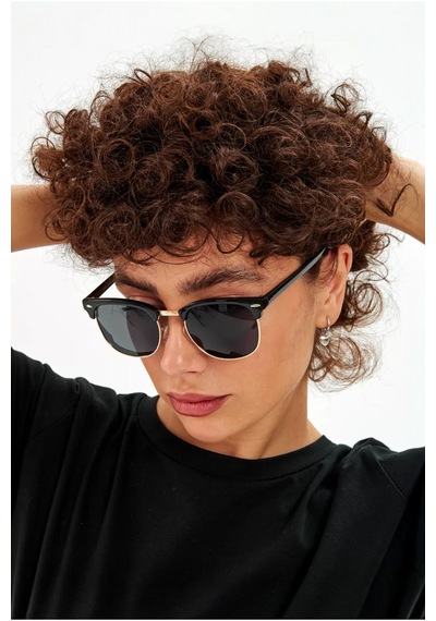 Unisex Güneş Gözlüğü Clubmuster Çerçeve Desenli