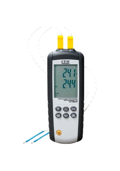 Cem Dt-3891f 2 Kanallı Termokupl Sıcaklık Datalogger