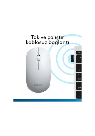 Philips SPK7315 Kablosuz 1200DPI 3 Tuşlu Optik Mouse