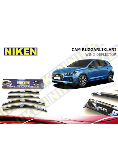 Hyundai I30 Kromlu Cam Rüzgarlığı Niken 2017-2018