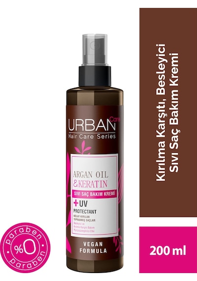 Urban Care Argan Yağı ve Keratinli Besleyici & Kırılma Karşıtı Sıvı Saç Kremi 200 ML