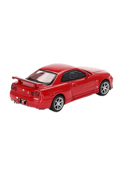 Mini Gt 1:64 Nissan Skyline Gt-r R34 V-spec Active Red Mgt00796