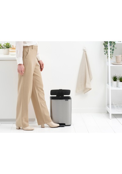 Brb-bra 238048-8710755238048-001-01-bo Matt Steel Fpp Pedallı Çöp Kutusu 12l Inox