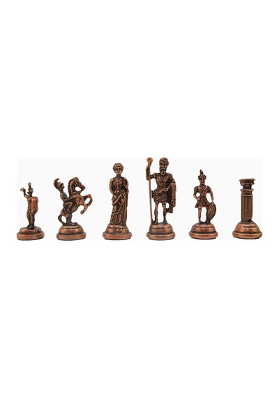 Gifthome Metal Satranç Takımı-seti orta Roma Figürlü Antik Taş v