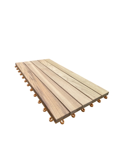 Teak Karo Deck 30cm 60cm Geçmeli Yer Karosu