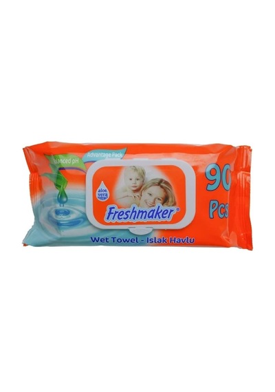 Freshmaker Islak Havlu 90lı Kapaklı Tekli