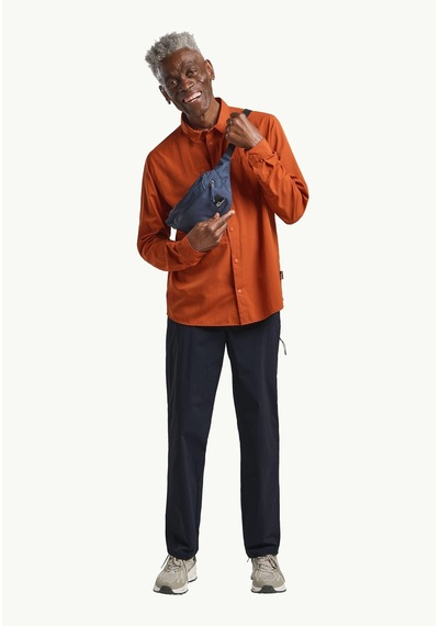 Jack Wolfskin Sierra Canyon Ls M Erkek Gömlek-29677 Turuncu