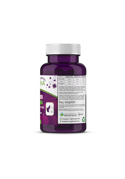 Algolina Collagen+Spirulina Takviye Edici Gıda 1260 Mg 2 x 60 Tablet