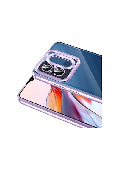 Xiaomi Redmi 12c Kılıf Kamera Korumalı Logo Gösteren Zore Omega Kapak Gold