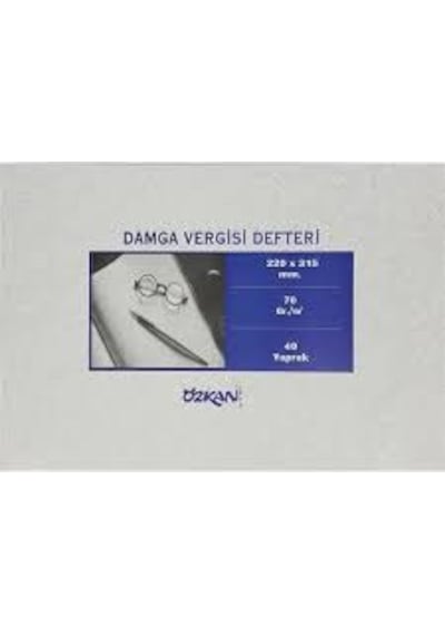 Özkan Damga Vergisi Defteri N11.4925