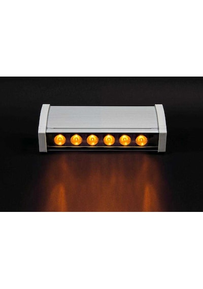 20 Cm Wallwasher Led Bina Dış Duvar Aydınlatma Boyama Amber Işık Gri
