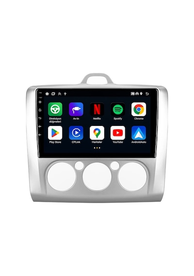 Ford Focus 2006-2011 Android Multimedya Carplay Android Auto Navigasyon Kameralı 8gb Ram 64gb 9"