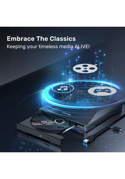 Unıtek Harici Dvd-rw Usb Type-c/a 5in1 Dock T1037a