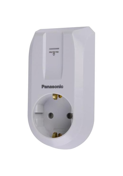Panasonic Tekli Akım Korumalı 1080jul Emniyet Kepenkli Çocuk Korumalı Priz 0