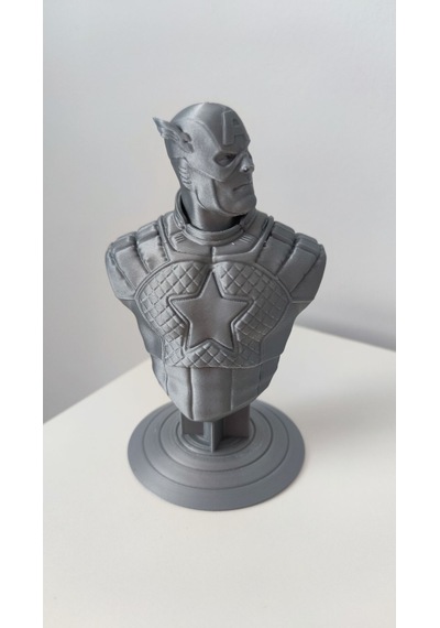 Captain America - Kaptan Amerika Gri Figür / Büst - Biblo 13 Cm
