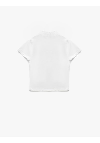 Koton Pamuklu Slim Fit Kısa Kollu Dik Yaka Tişört Kırık Beyaz 5sak50357ek Ekru Koton Pamuklu Slim Fit Kısa Kollu Dik Yaka Tişört Kırık Beyaz 5sak50357ek Ekru