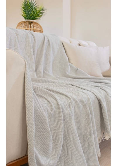 Tabu Home Dokuma Cozy Comfort Gri Koltuk Örtüsü