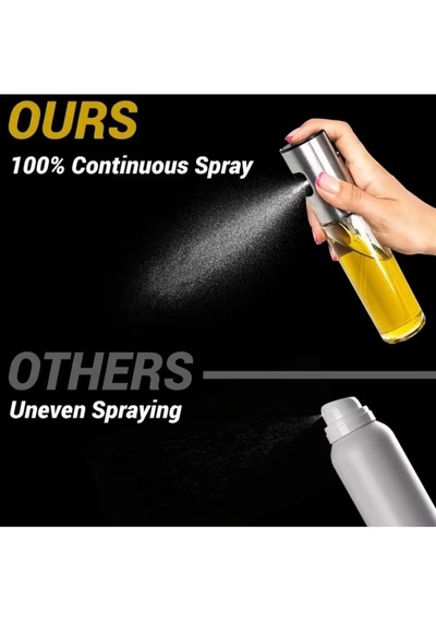 100ml Çok Amaşlı Spreyli Cam Şişe Gümüş Diğer
