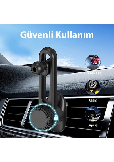 Ally B099 Ayarlanabilen Araç Içi Havalandirma Telefon Tutucu- 5775 Siyah