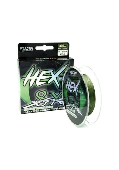 Fujin Hex Braid 8x 300mt Moss Green Pe İp Misina 0.12mm