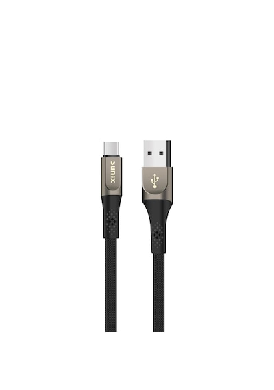 Sunix SC-122 3.0 A USB-A Type-C Örgülü Data Ve Şarj Kablosu Siyah 1 M