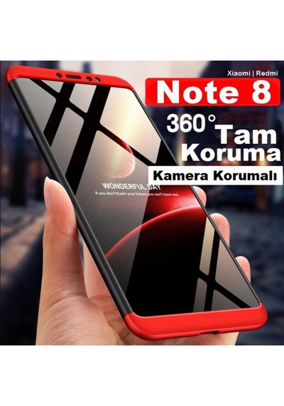 Xiaomi Redmi Note 8 Zore Kamera Korumali 360 Tam Koruma Ays Kilif 392392004
