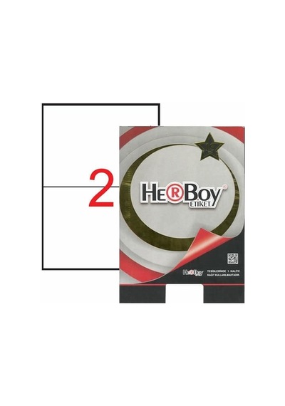 Herboy Hb-1102 210mmx148,5mm Beyaz Lazer Etiket 102