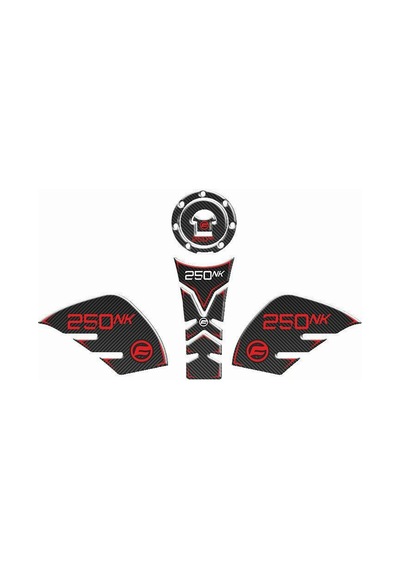 Cf Moto 250 Nk 2018 - 2022 Uyumlu Tank Pad Set 003 Çok Renkli