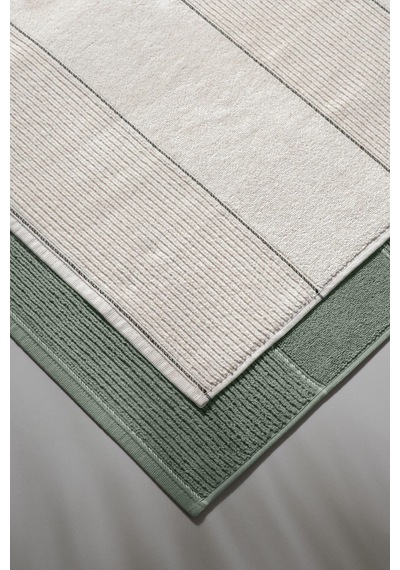 Carmine Bathmat Olive - Ekstra Yumusak, Modern %100 Pamuk 50X75Cm Krem