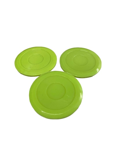 3 Adet Air Hockey Sarı Renk Disk - Havalı Hockey Diskleri