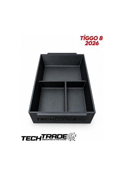 Chery Tiggo 8 2026 Kolçak Organizer-3 Bölmeli Siyah