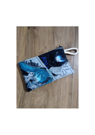 Owl Bag Ado And Hatsune Miku Kolaj Desenli Tasarım Cüzdan Kalemlik Çanta Düzenleyici Diğer