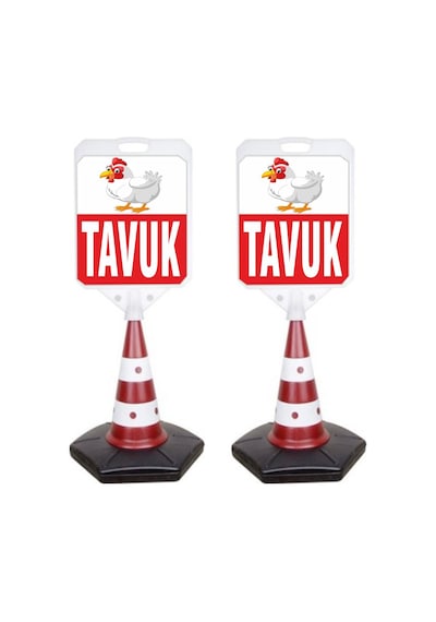Tavuk Temalı Uyarı ve Yönlendirme Dubası 2 Adet