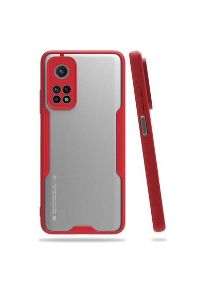 Xiaomi Mi 10T Pro 5G Kilif Kenar Renkli Kamera Korumali Mat Kapak 486326494
