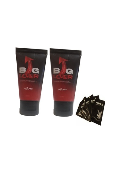Big Lover Erkeklere Özel 50 Ml Jel 50 Ml Maximum Strength Hardening Gel For Men 2 Adet + Playboy 5 X 5 Ml Lubricant Jel