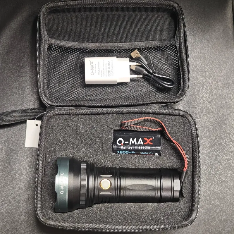 O-max Ps-3500 4000lümen 40w Professional Uzun Menzil El Feneri Bej - Siyah