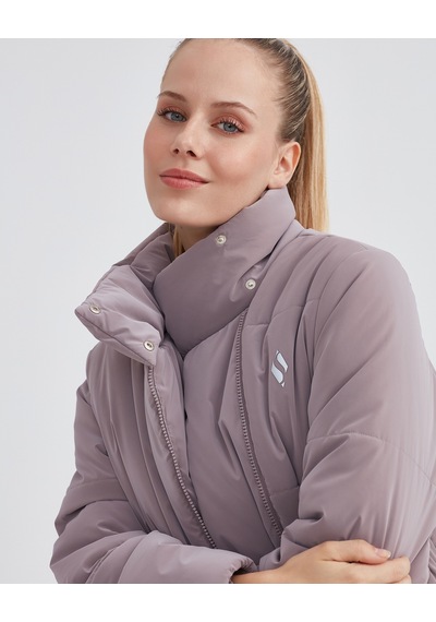 Skechers W Outerwear Padded Jacket Kadın Foggy Lilac Mont S232044-506 Pembe