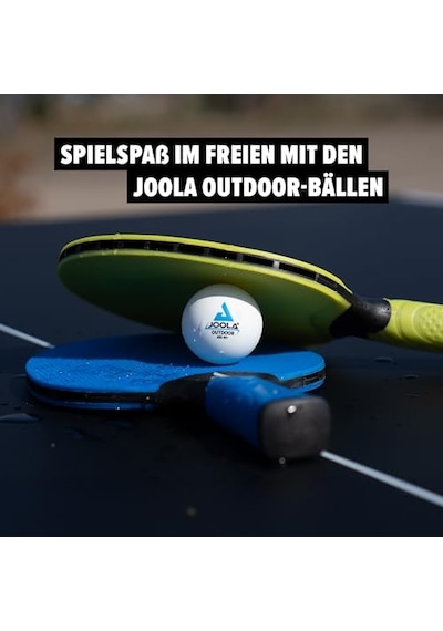 Joola Üniseks - Yetişkin Tt Topu Dış Mekan Masa Tenisi Topları Outdoor 40+mm Masa Tenisi Antrenman Topları Beyaz 6'lı Paket