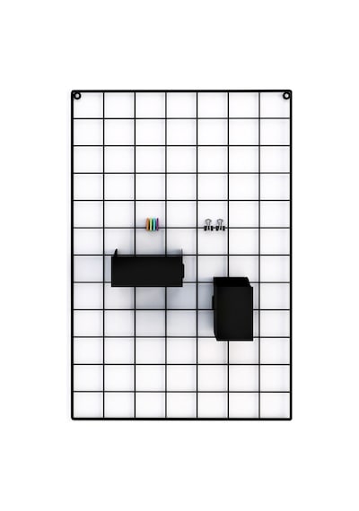 40x60 Full Aksesuarlı Metal Fotoğraf Askısı Tel Pano Siyah 40 x 60 CM