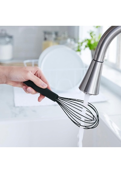 Greenpan Silikon Çırpıcı Mat Siyah, Platinum Serisi, Çelik Gövdeli, 200 C Isıya Dayanıklı, Bpa'sız Diğer