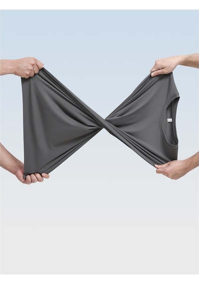 New Performance Premium Basic T-shirt 84% Nylon 16% Spandex Demir Grisi
