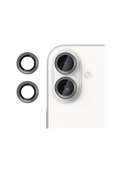 Nettech Apple Uyumlu iPhone 17 Safir Lens Kamera Cam Koruyucu - Siyah